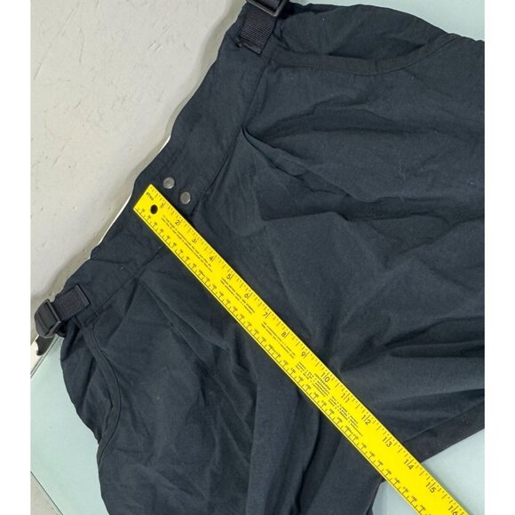 Rail Riders Hiking Pants M Belted 100% Nylon Black Double Knee Adjustable Jogger - Picture 12 of 13